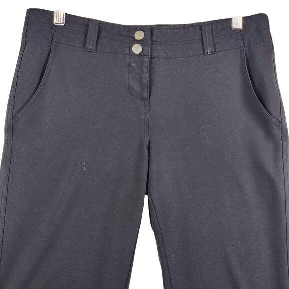 Title Nine “Kate” Pants Women’s SZ 8 Black Straight Leg Stretch Rayon Blend EUC - Picture 6 of 16